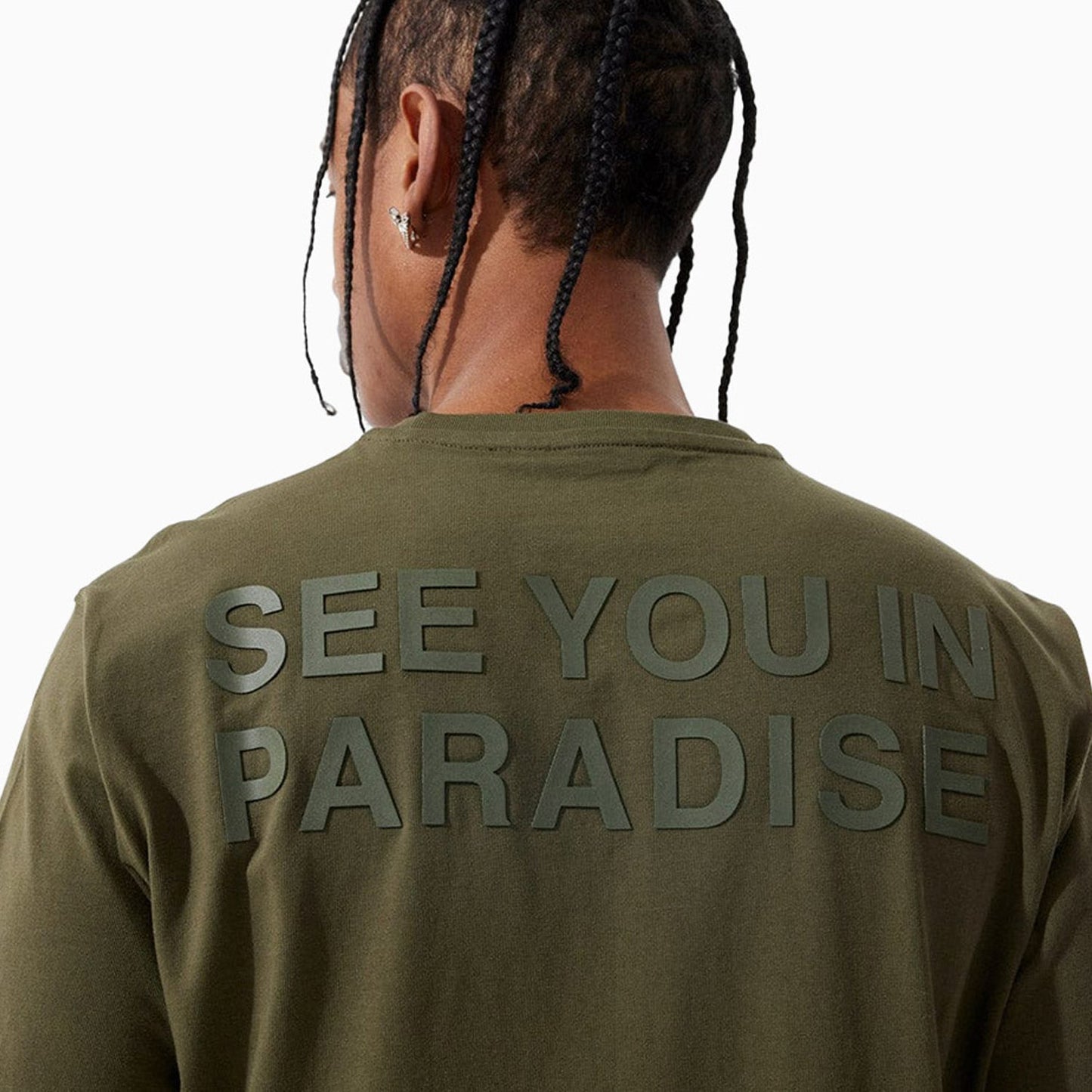 Men's Paradise Tonal T Shirt And Shorts Outfit