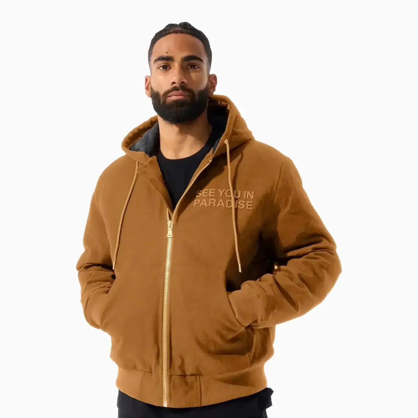 Men's See You In Paradise Hooded Work Jacket