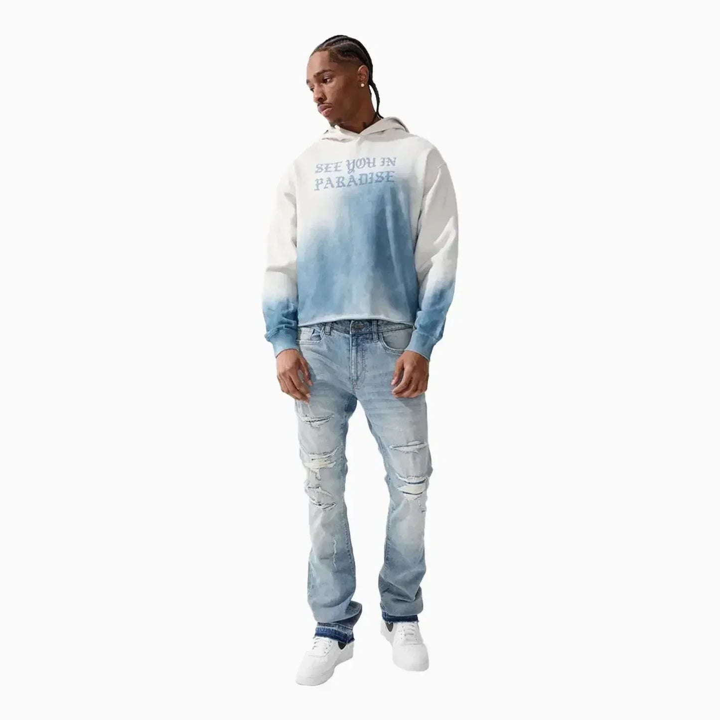 Men's Syip Cropped Pull Over Hoodie