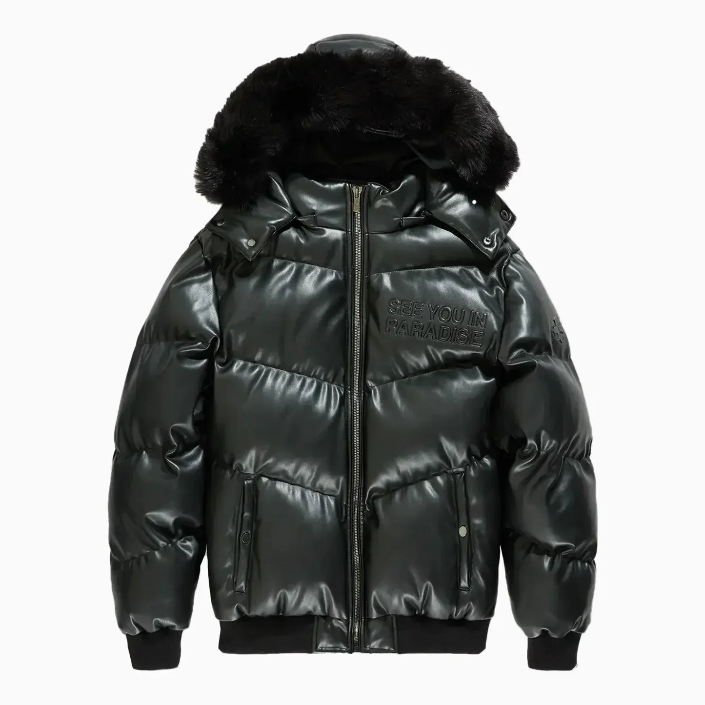Men's SYIP Pu Puffer With Emboss Jacket