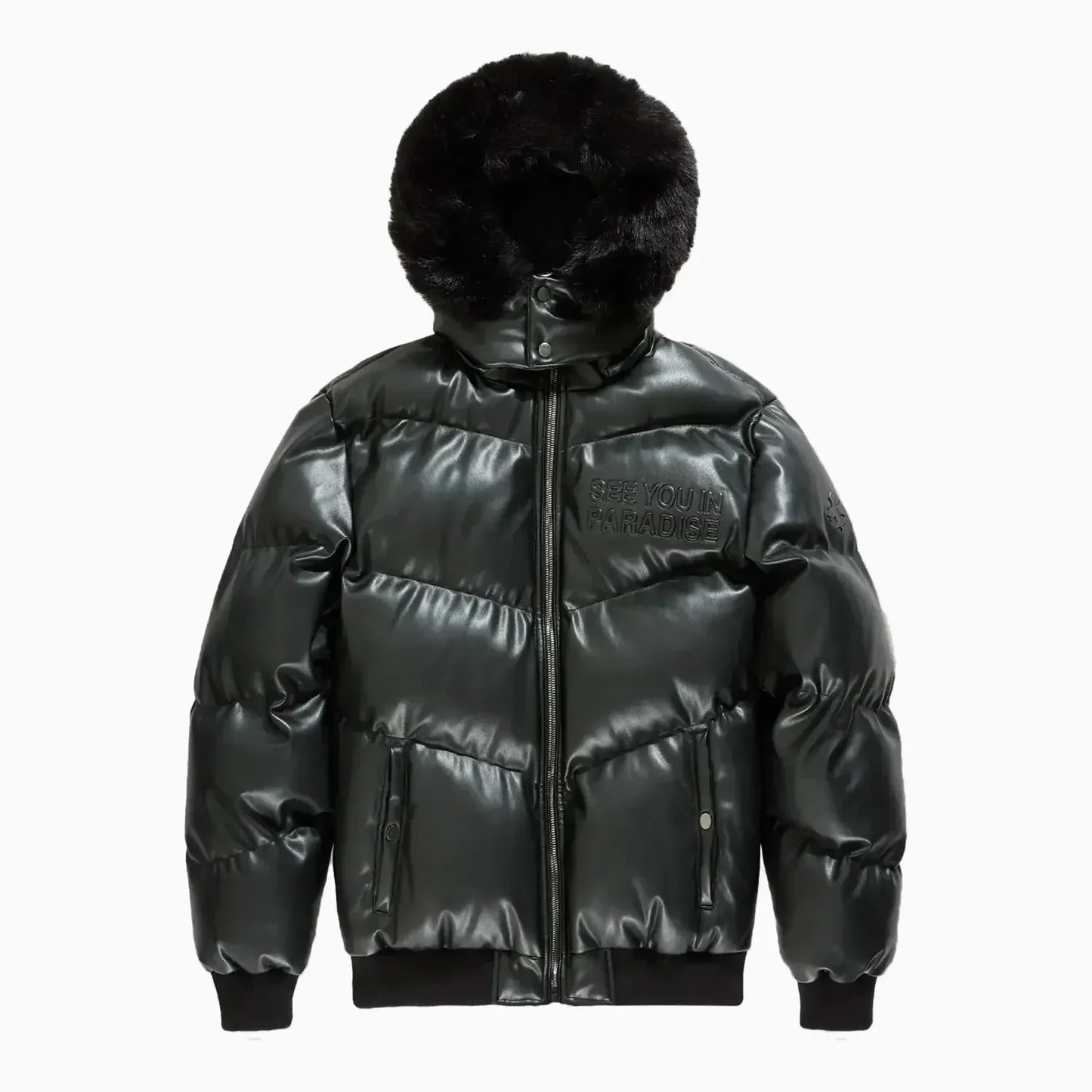 Men's SYIP Pu Puffer With Emboss Jacket