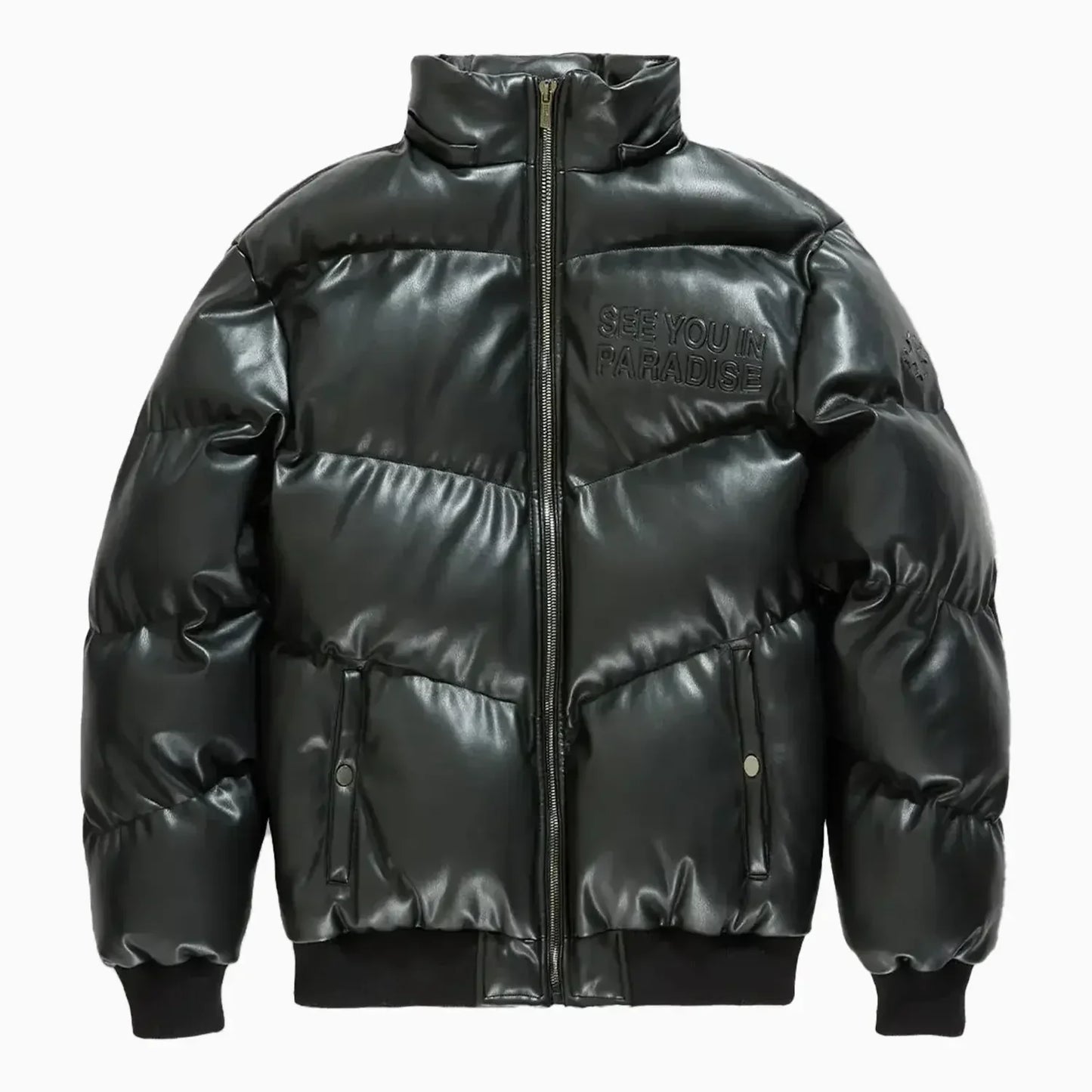 Men's SYIP Pu Puffer With Emboss Jacket