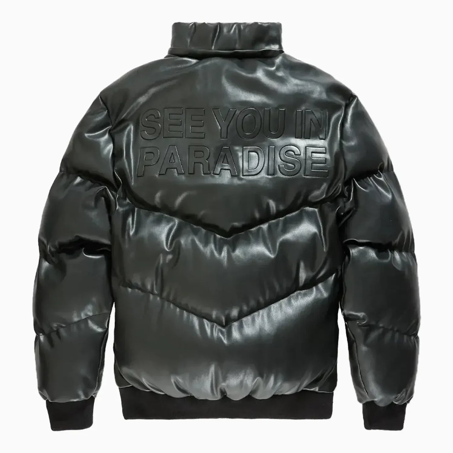 Men's SYIP Pu Puffer With Emboss Jacket