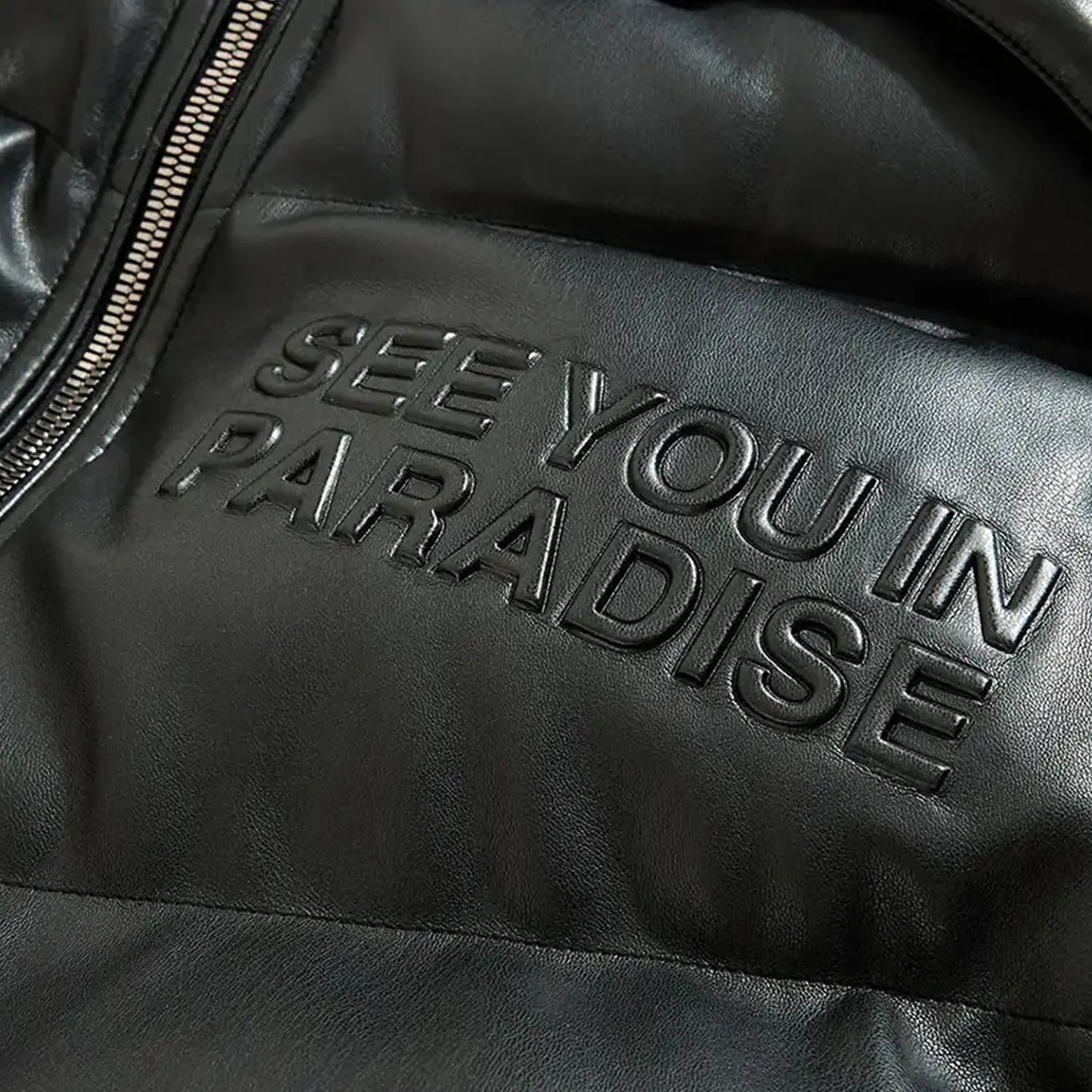 Men's SYIP Pu Puffer With Emboss Jacket