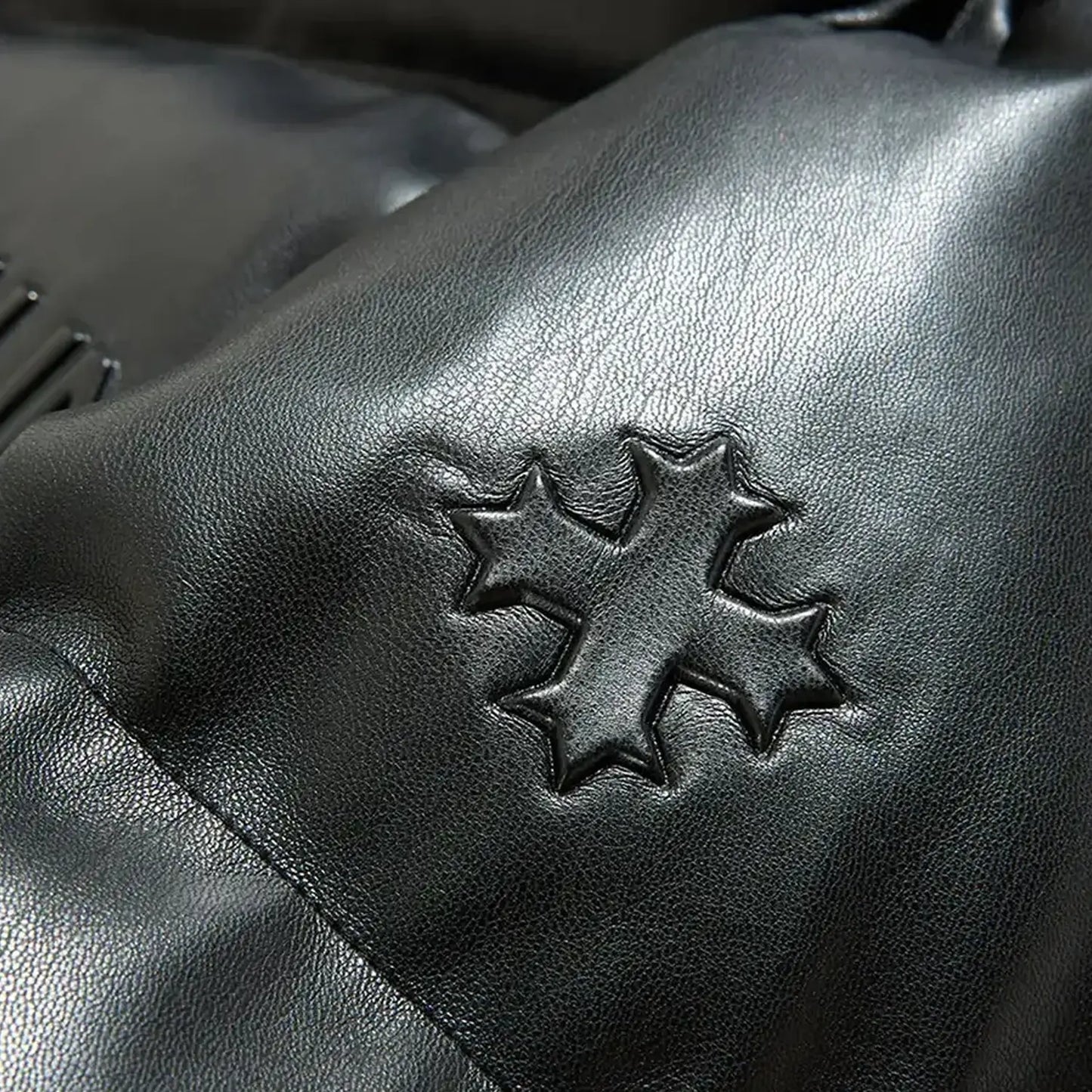 Men's SYIP Pu Puffer With Emboss Jacket