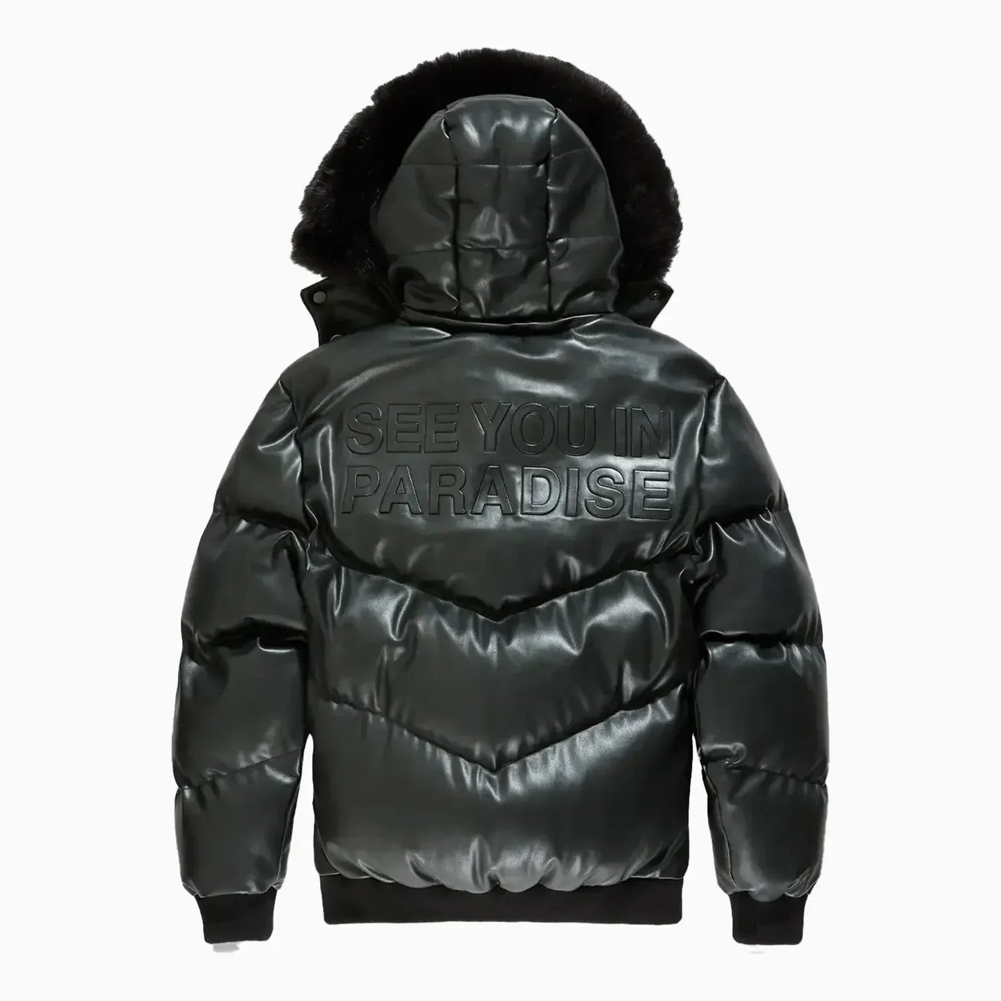 Men's SYIP Pu Puffer With Emboss Jacket
