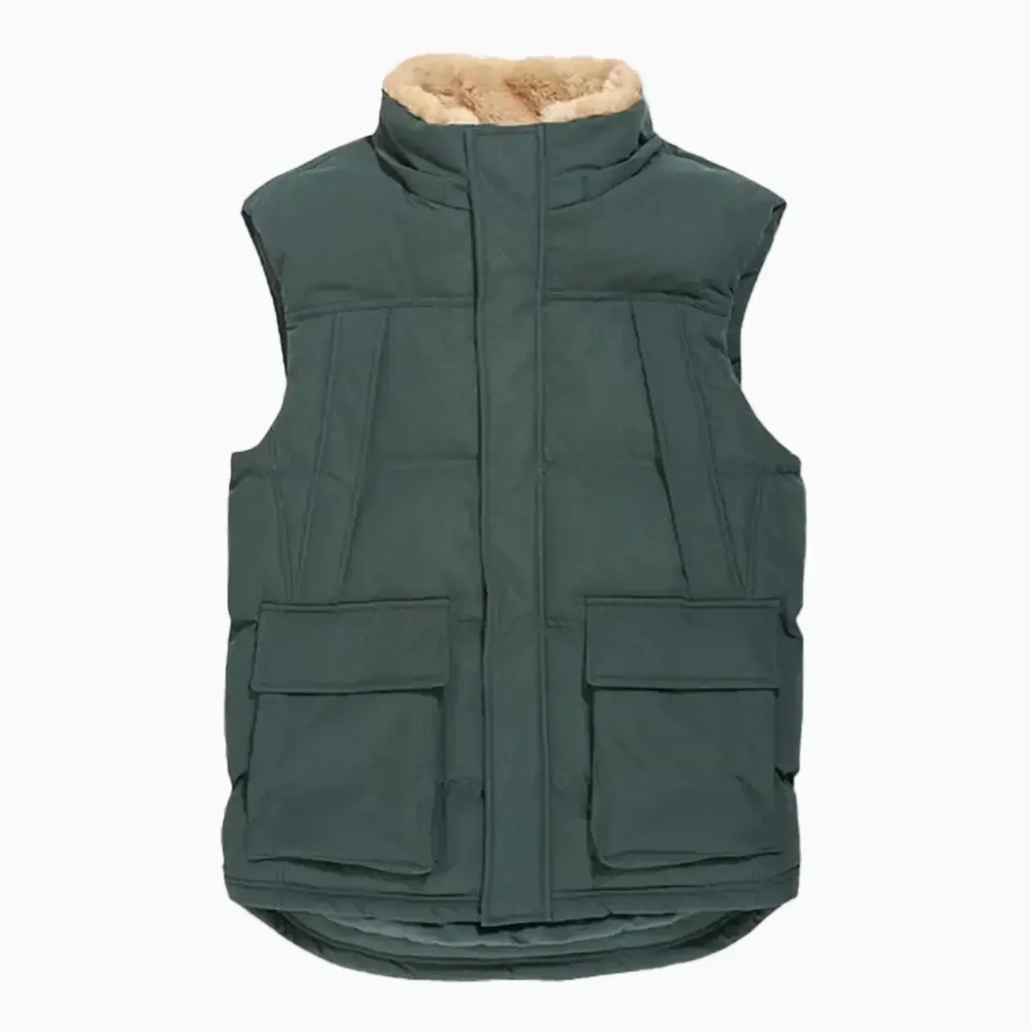 Men's Yukon Fur Lined Puffer Vest