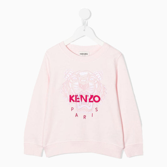 Kid's Tiger Embroidered Sweatshirt