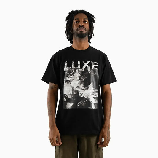 Men's Monochrome Marble Graphic T-Shirt