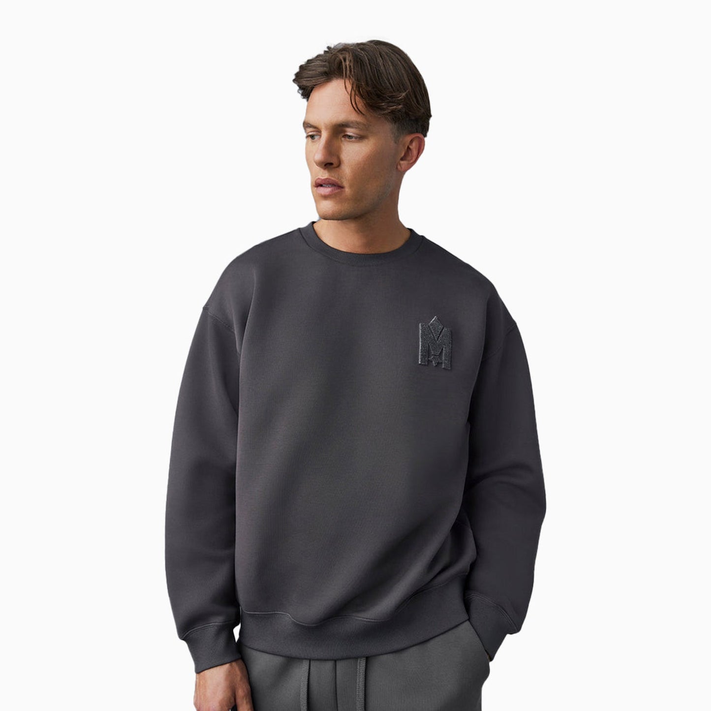 Men's MAX-VT Double Face Jersey Sweatshirt With Embroidered Logo