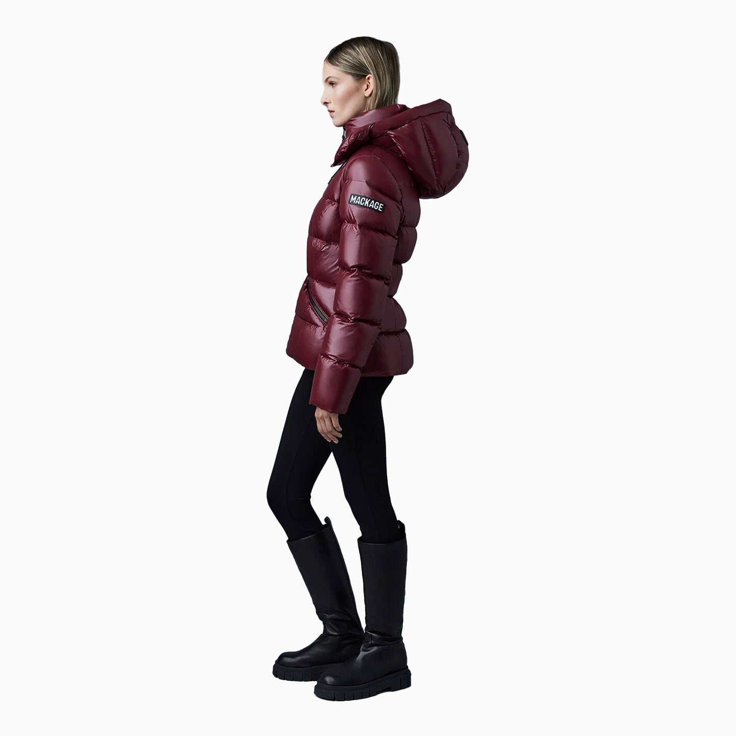 Women's MADALYN Lustrous Light Down Jacket With Hood