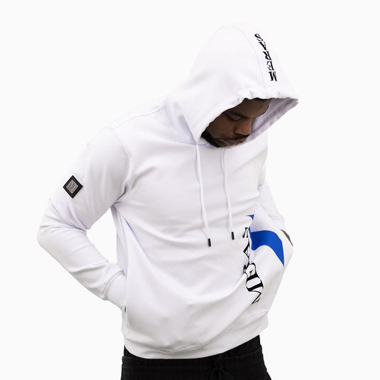 Men's Flock Printed Pull Over Hoodie