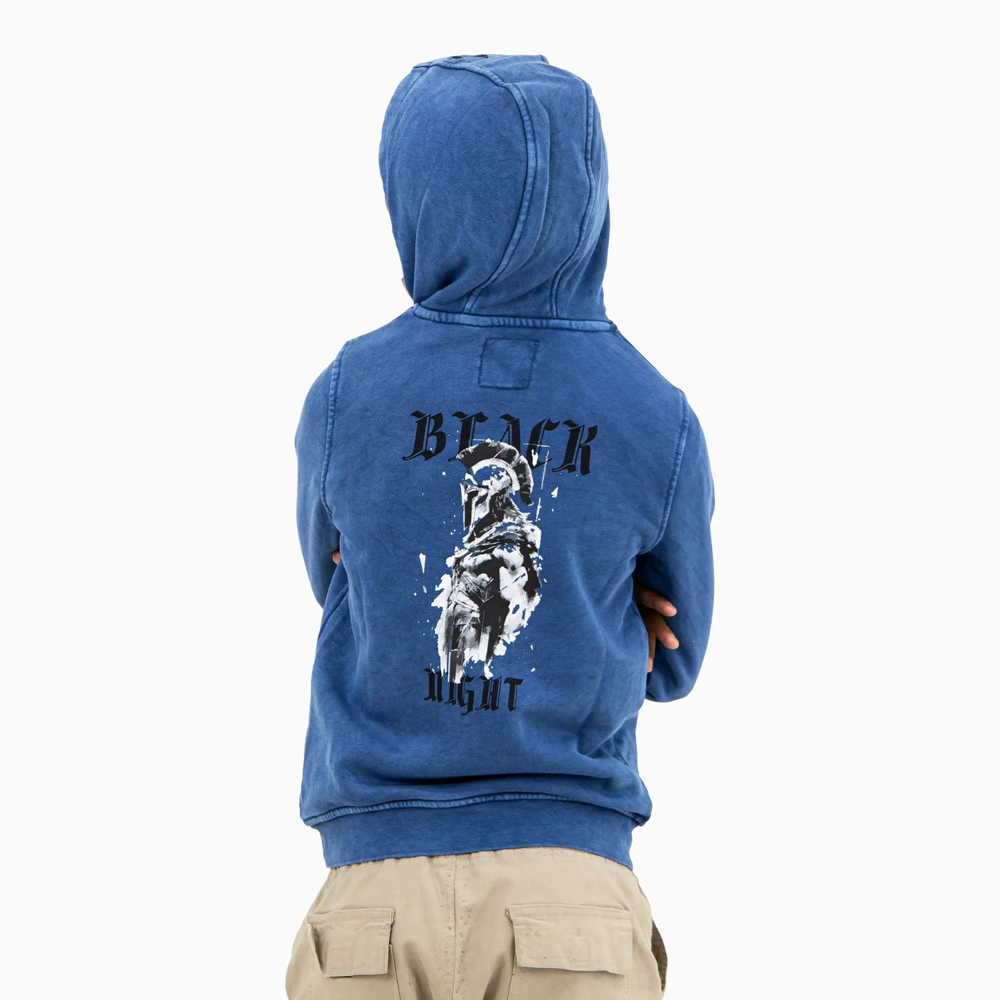 Kid's Black Night Pull Over Hoodie