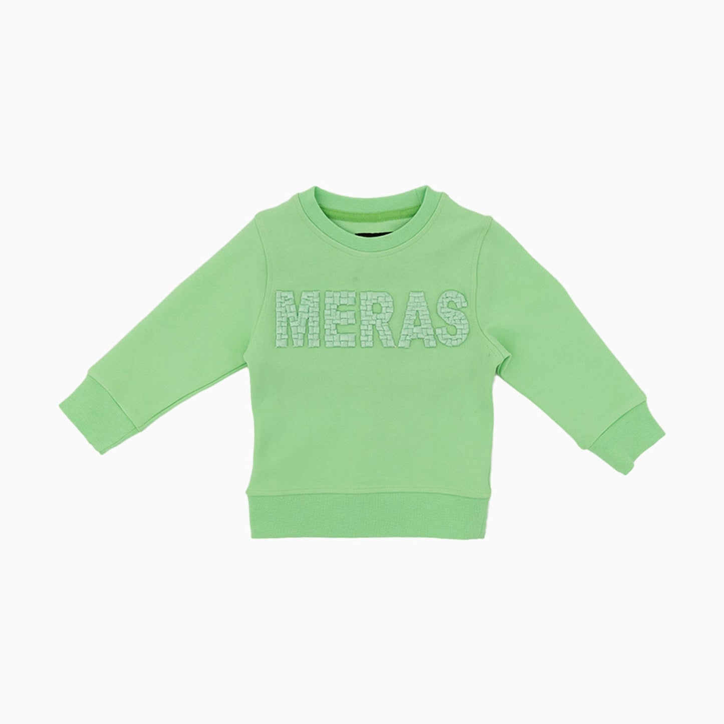 Kid's Embroidery Crew Neck Sweatshirt