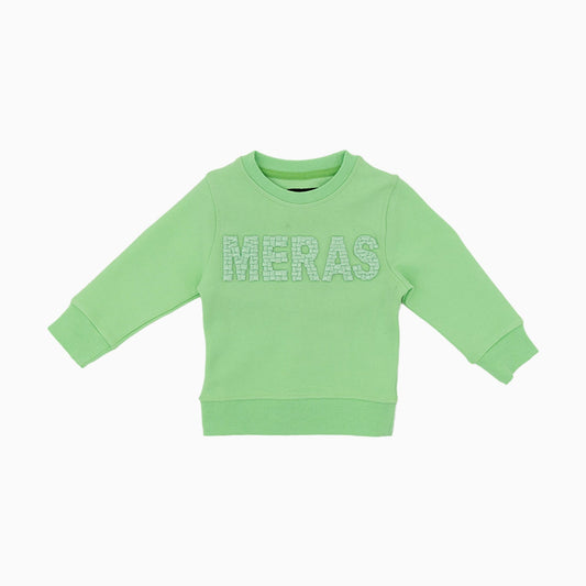 Kid's Embroidery Crew Neck Sweatshirt