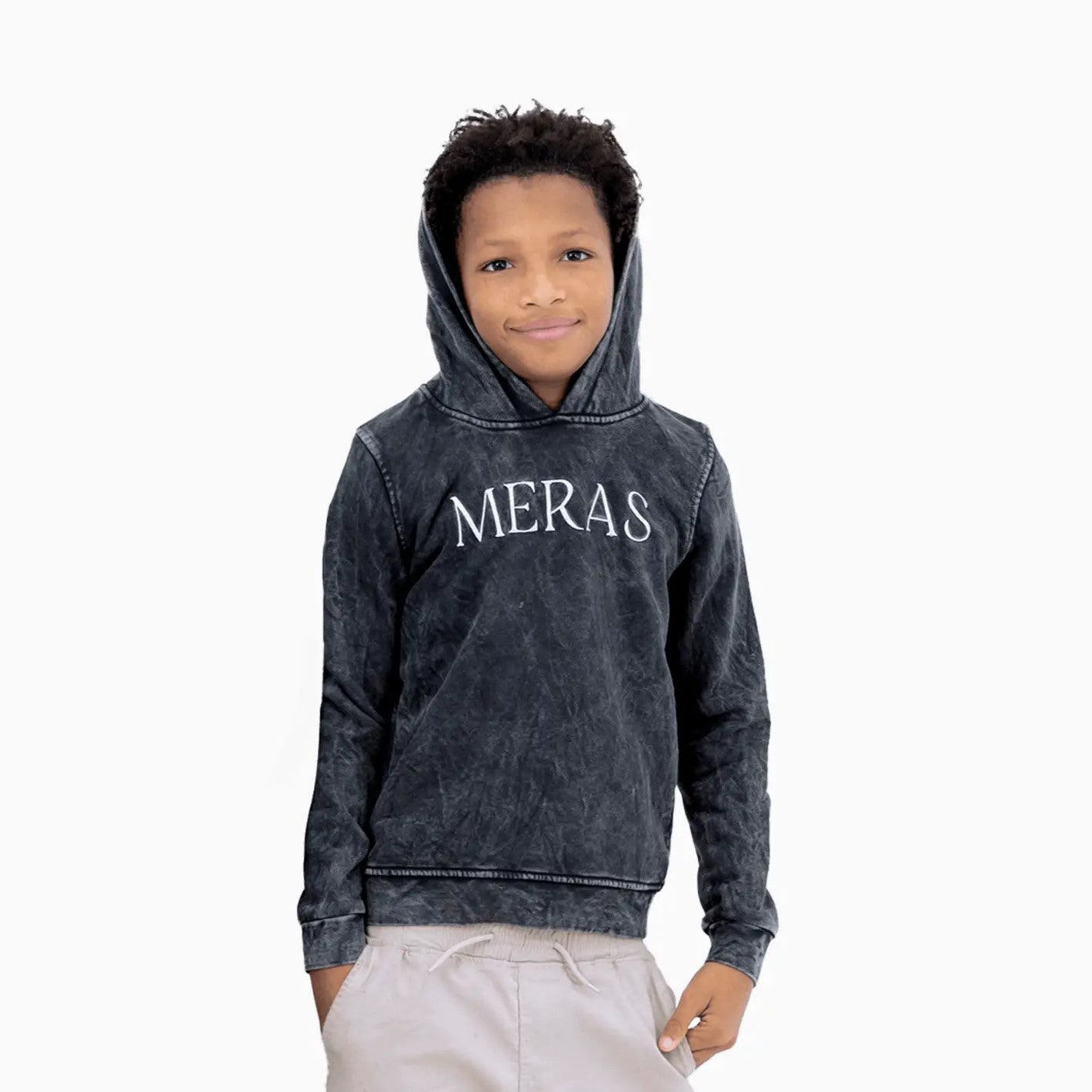 Kid's Washed Pigeon Pull Over Hoodie