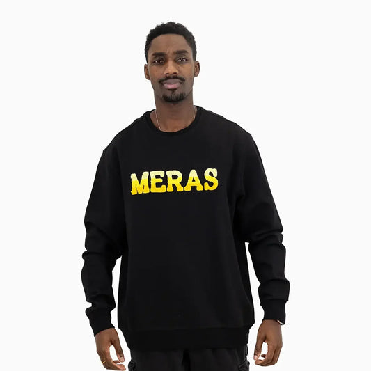 Men's Chenille Patch Crew Neck Sweatshirt