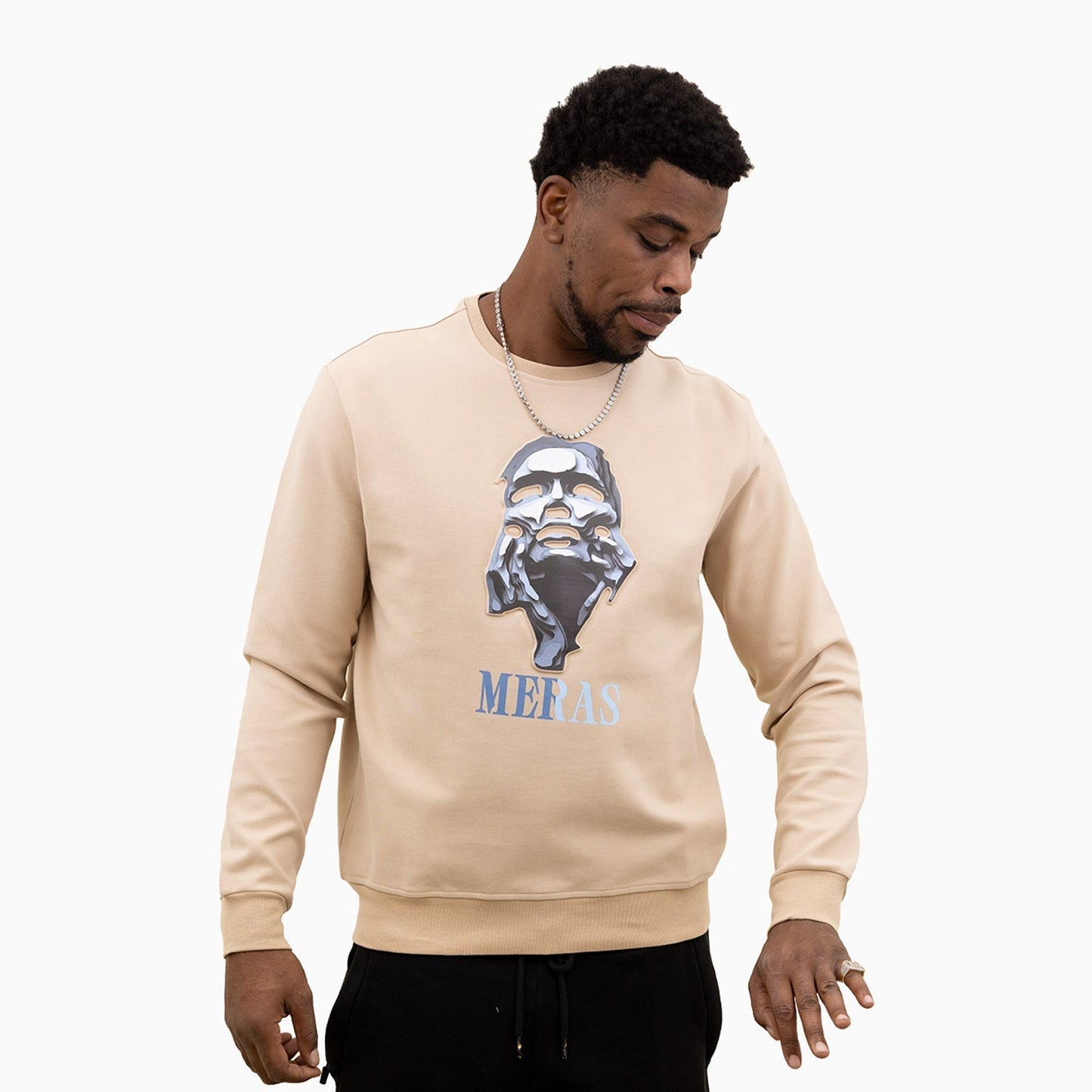 Men's Grey Lady Crew Neck Sweatshirt