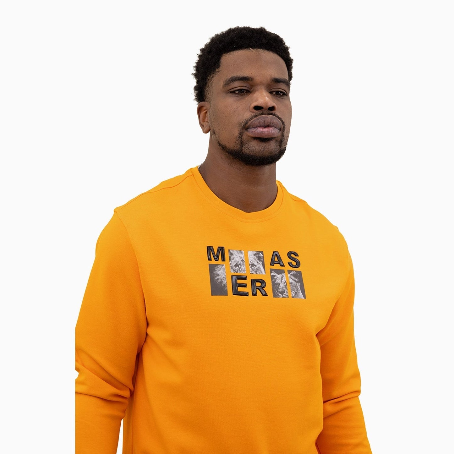 Men's Lion Graphic Crew Neck Sweatshirt