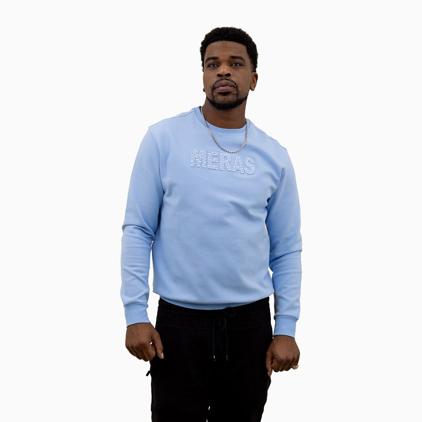 Men's Embroidery Crew Neck Sweatshirt
