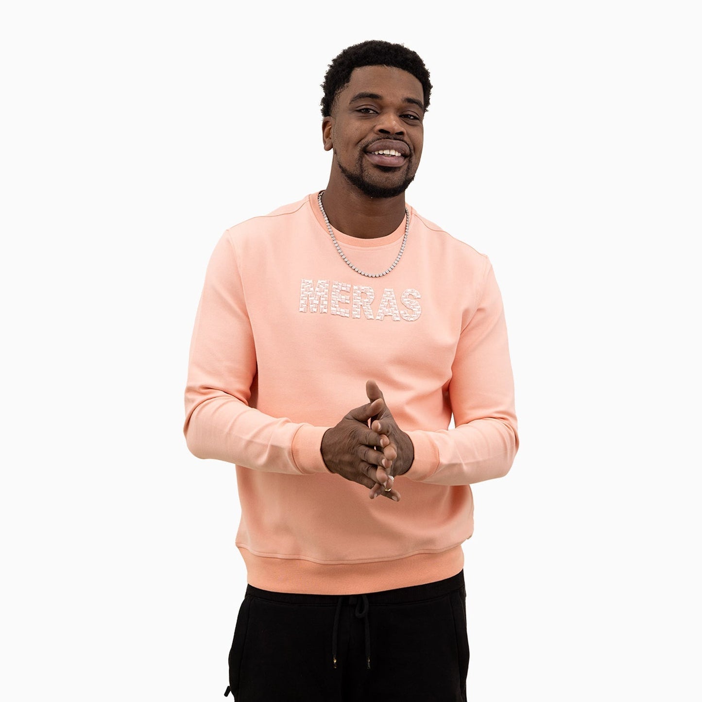 Men's Embroidery Crew Neck Sweatshirt