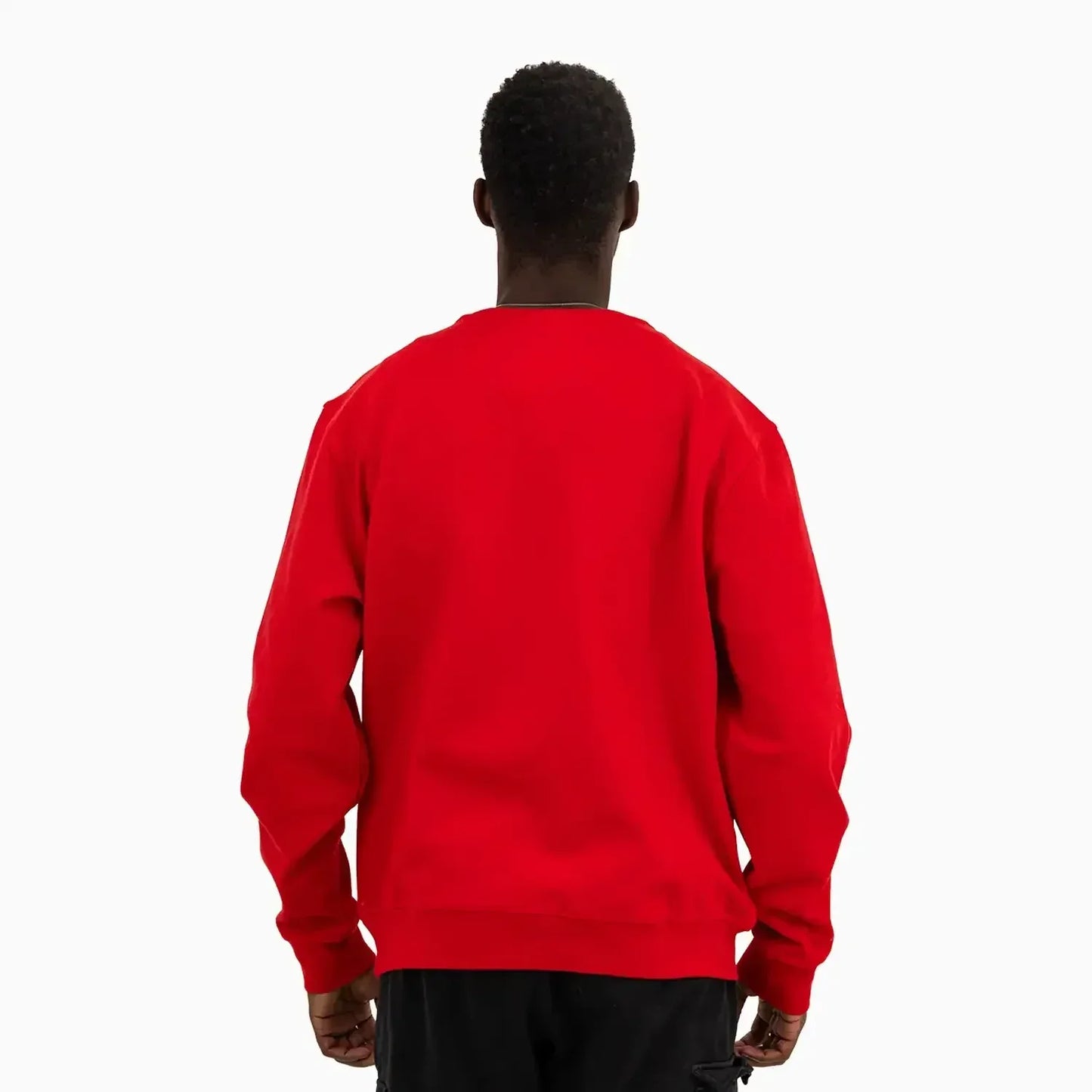 Men's Girl Sad Face Crew Neck Sweatshirt