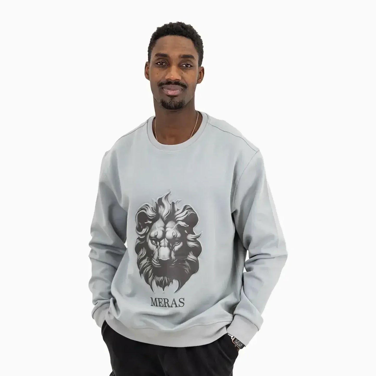 Men's Lion Crew Neck Sweatshirt
