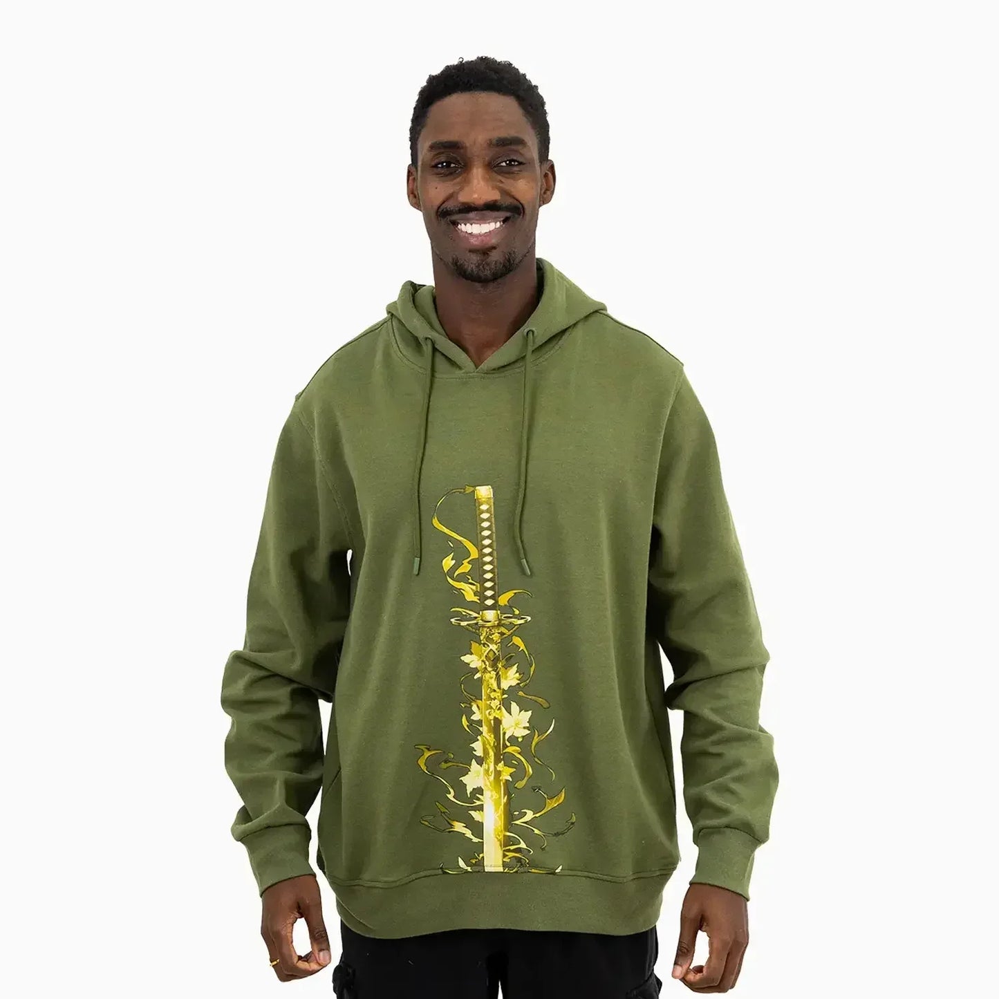 Men's Samurai Graphic Pull Over Hoodie