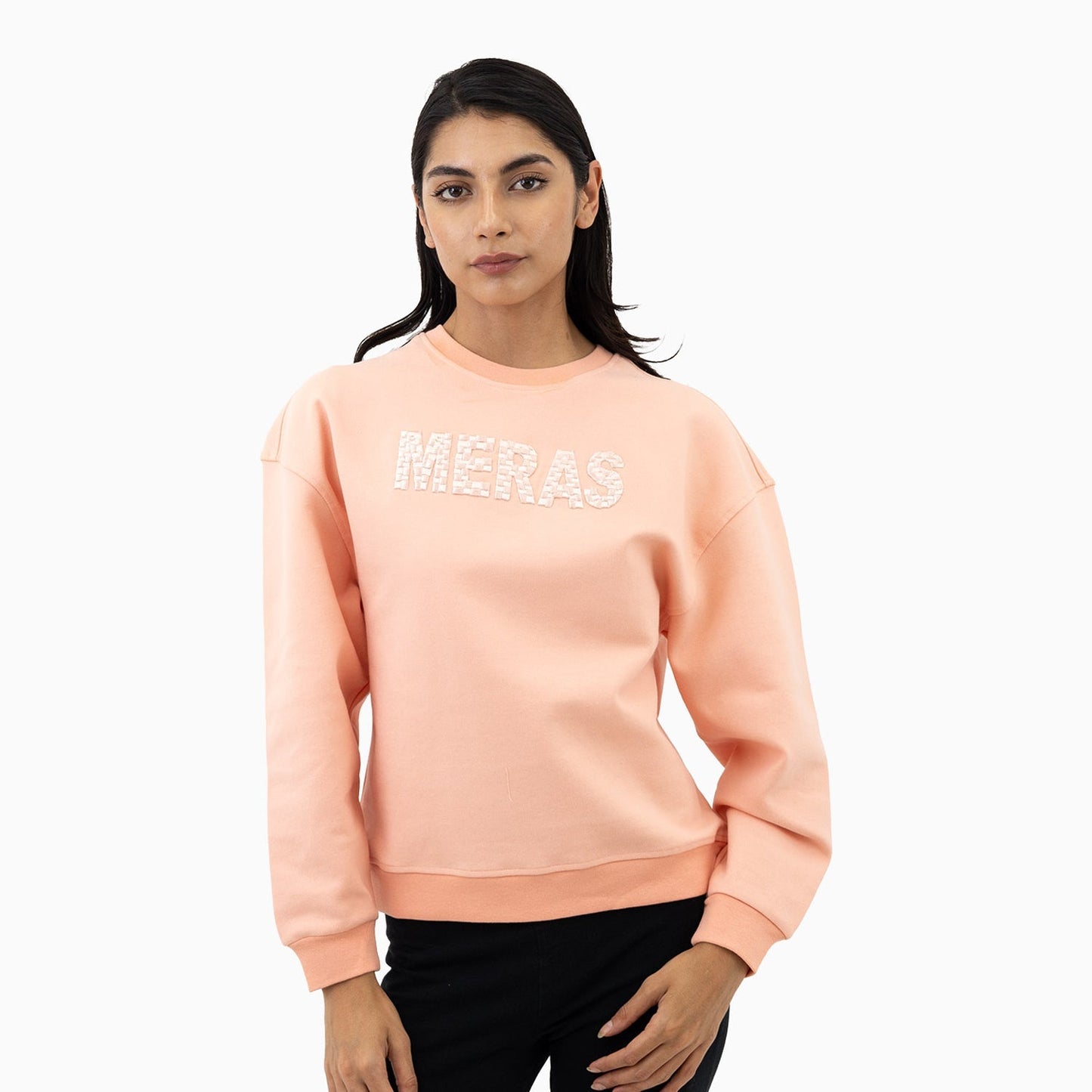 Women's Embroidery Crew Neck Sweatshirt