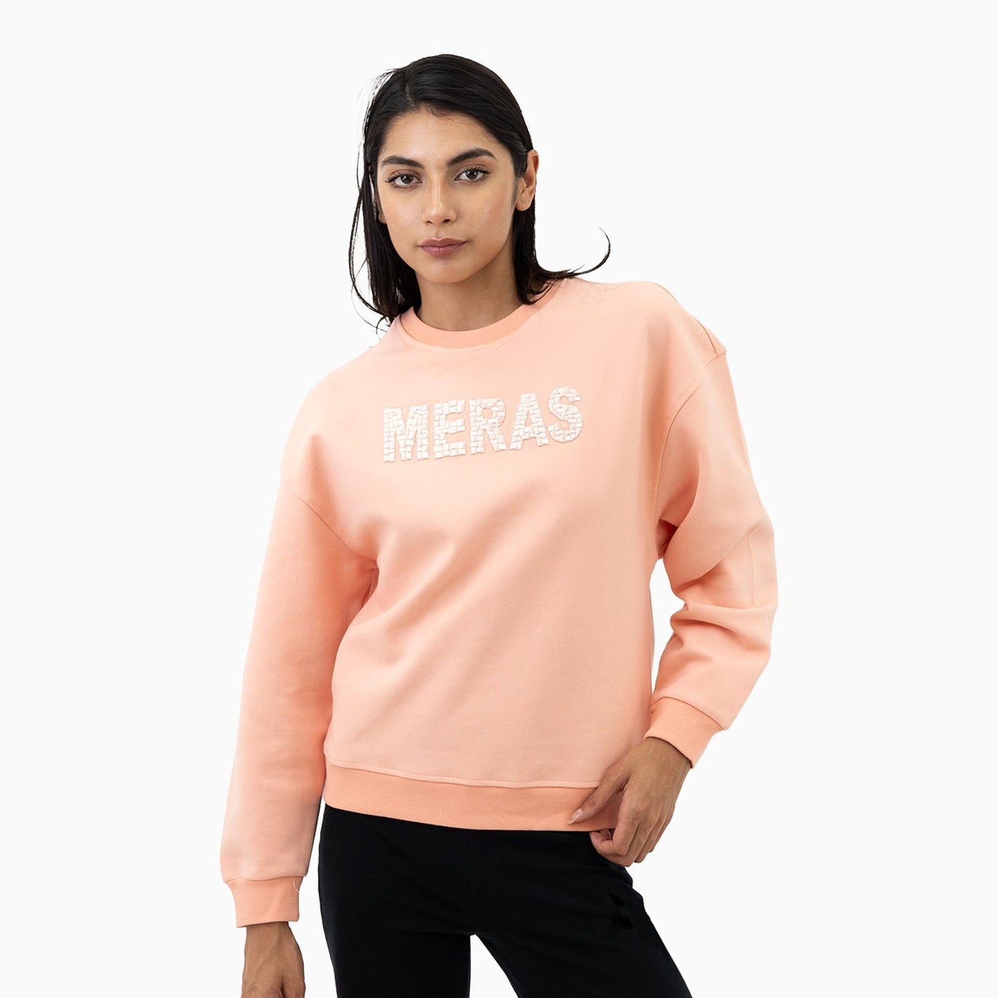 Women's Embroidery Crew Neck Sweatshirt