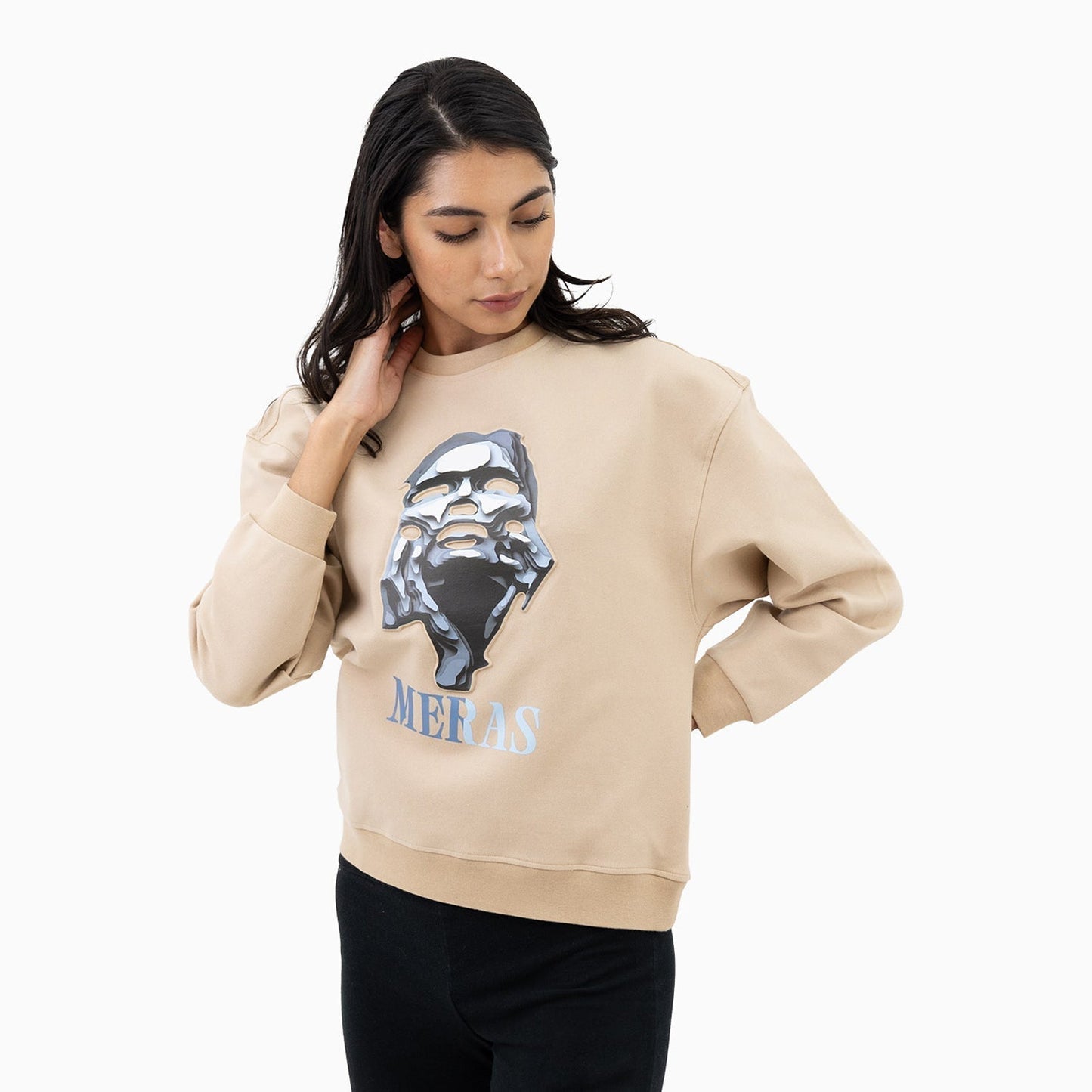 Women's Grey Lady Crew Neck Sweatshirt