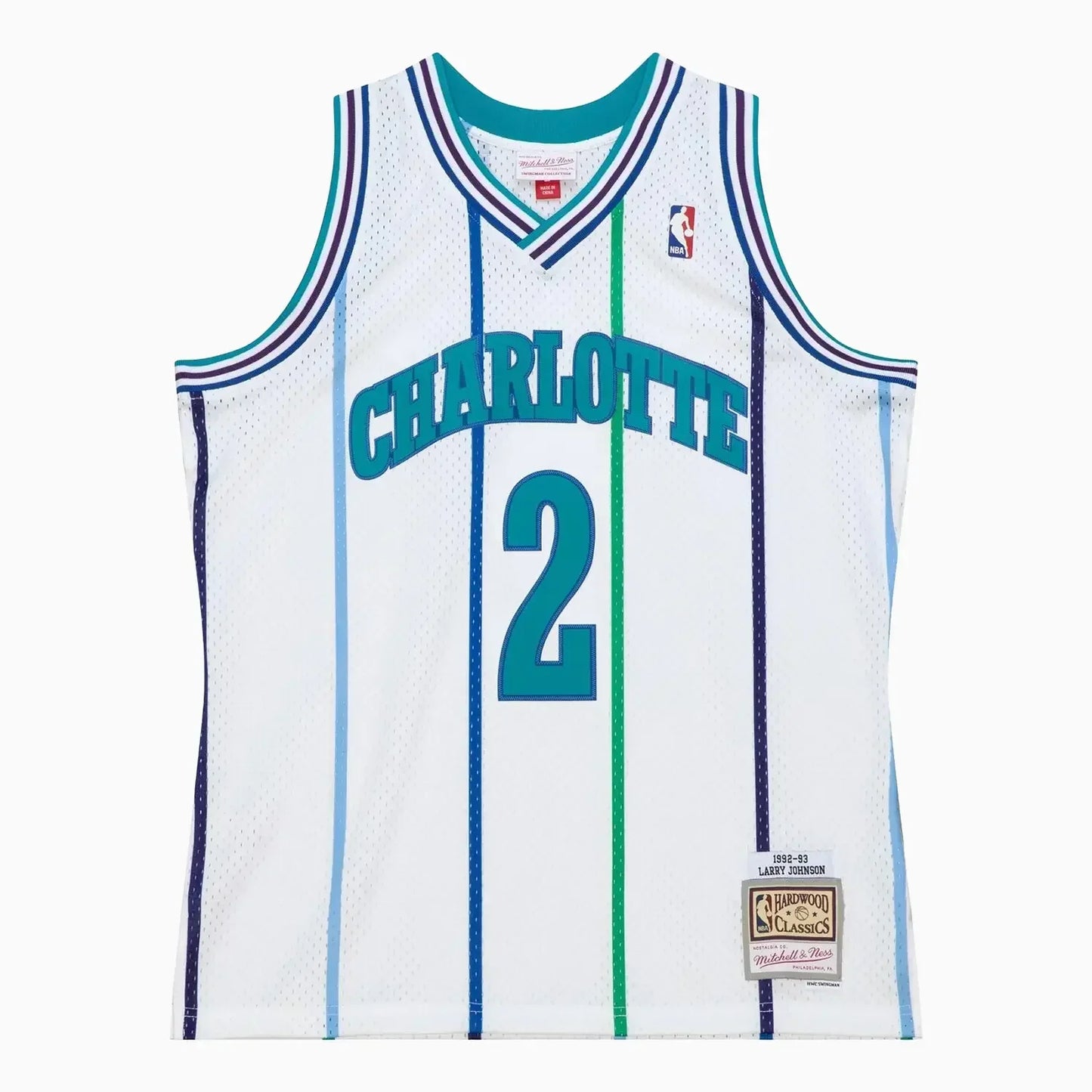 Swingman Larry Johnson Charlotte Hornets NBA 1992 Jersey