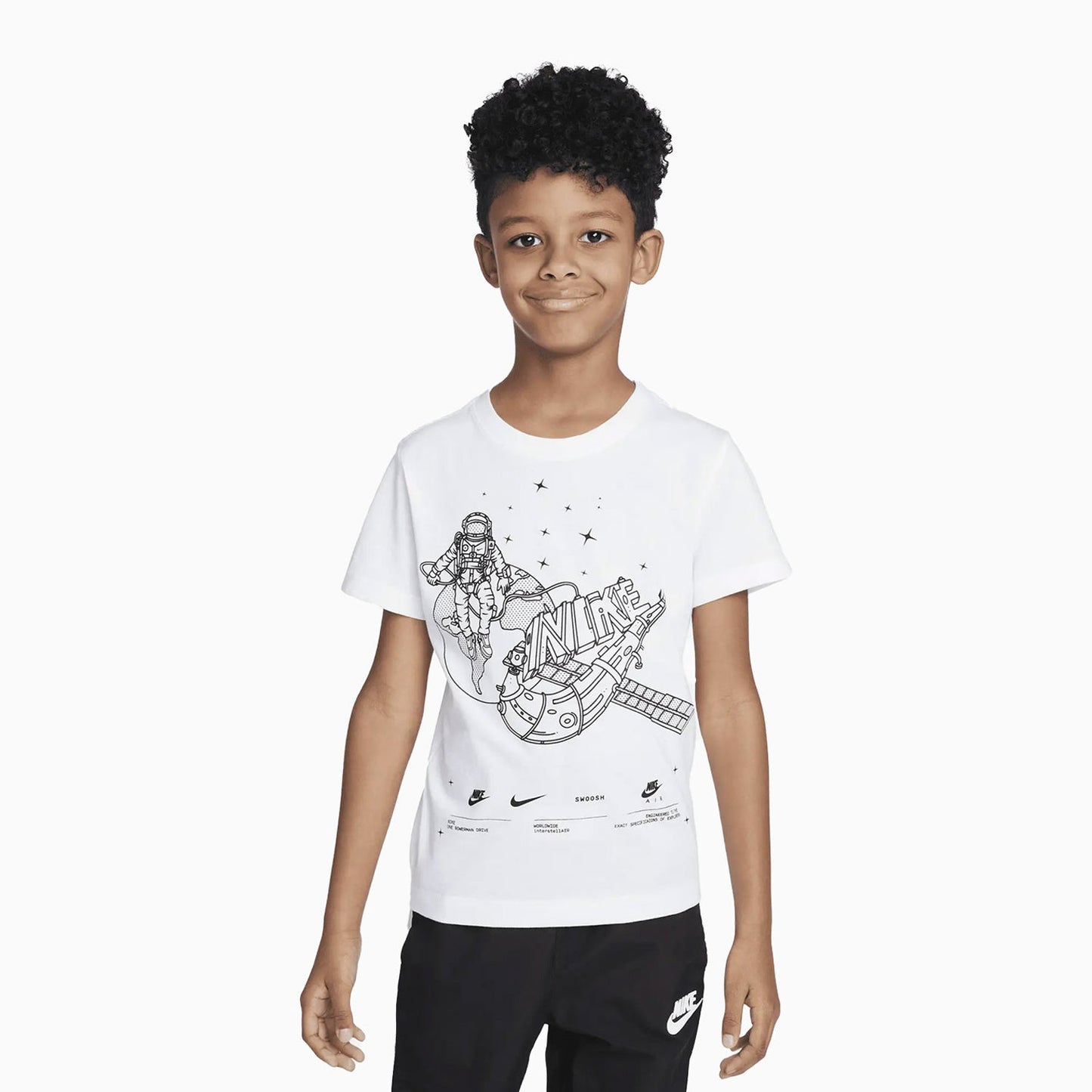 Kid's Satelite Graphics Short Sleeve T-Shirt