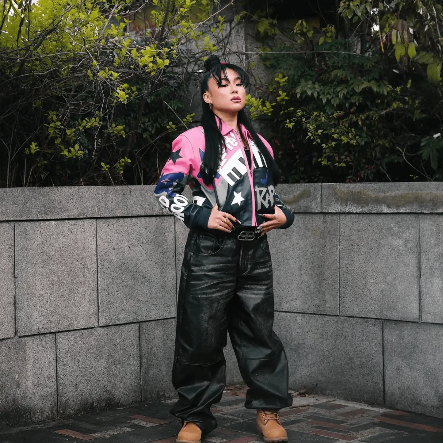 Women's 50 Years Of Hip Hop Leather Jacket