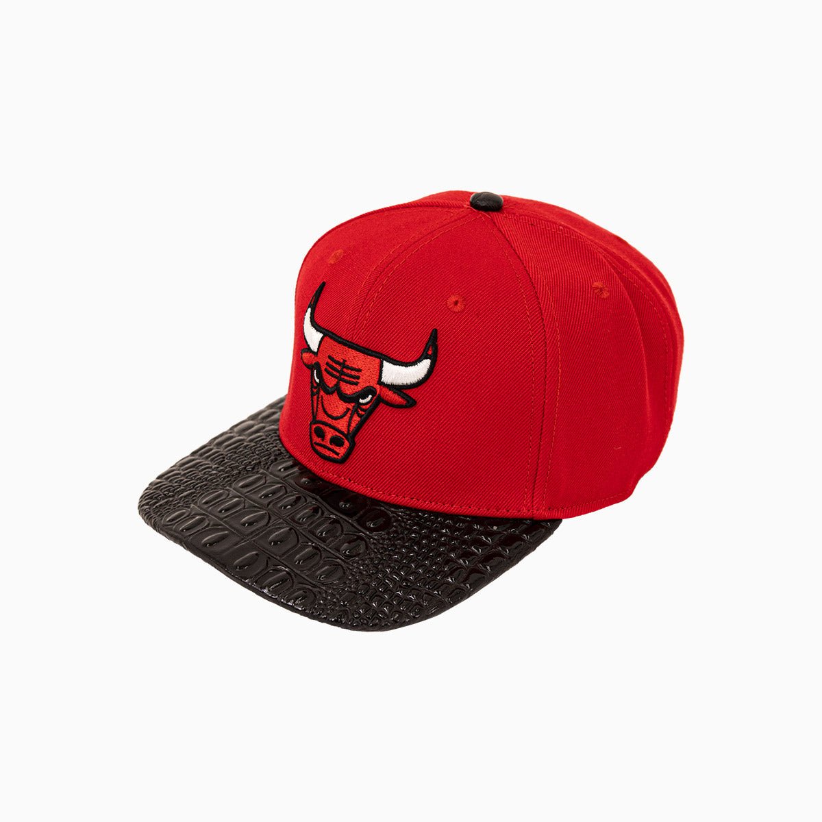 Chicago Bulls NBA Leather Visor Snapback Hat