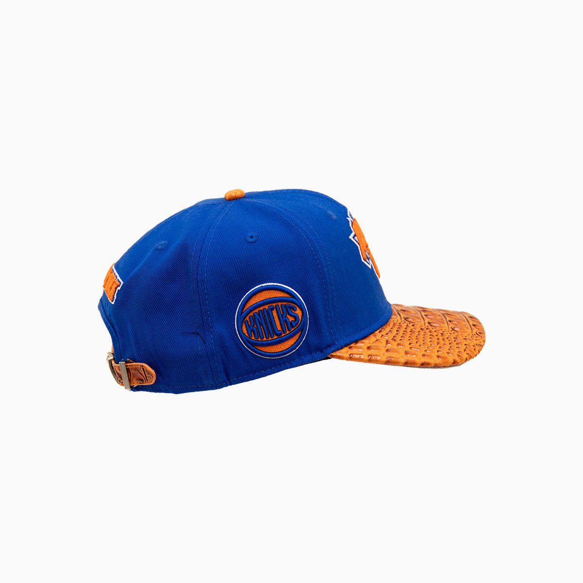 New York Knicks NBA Leather Visor Wool Snapback Hat