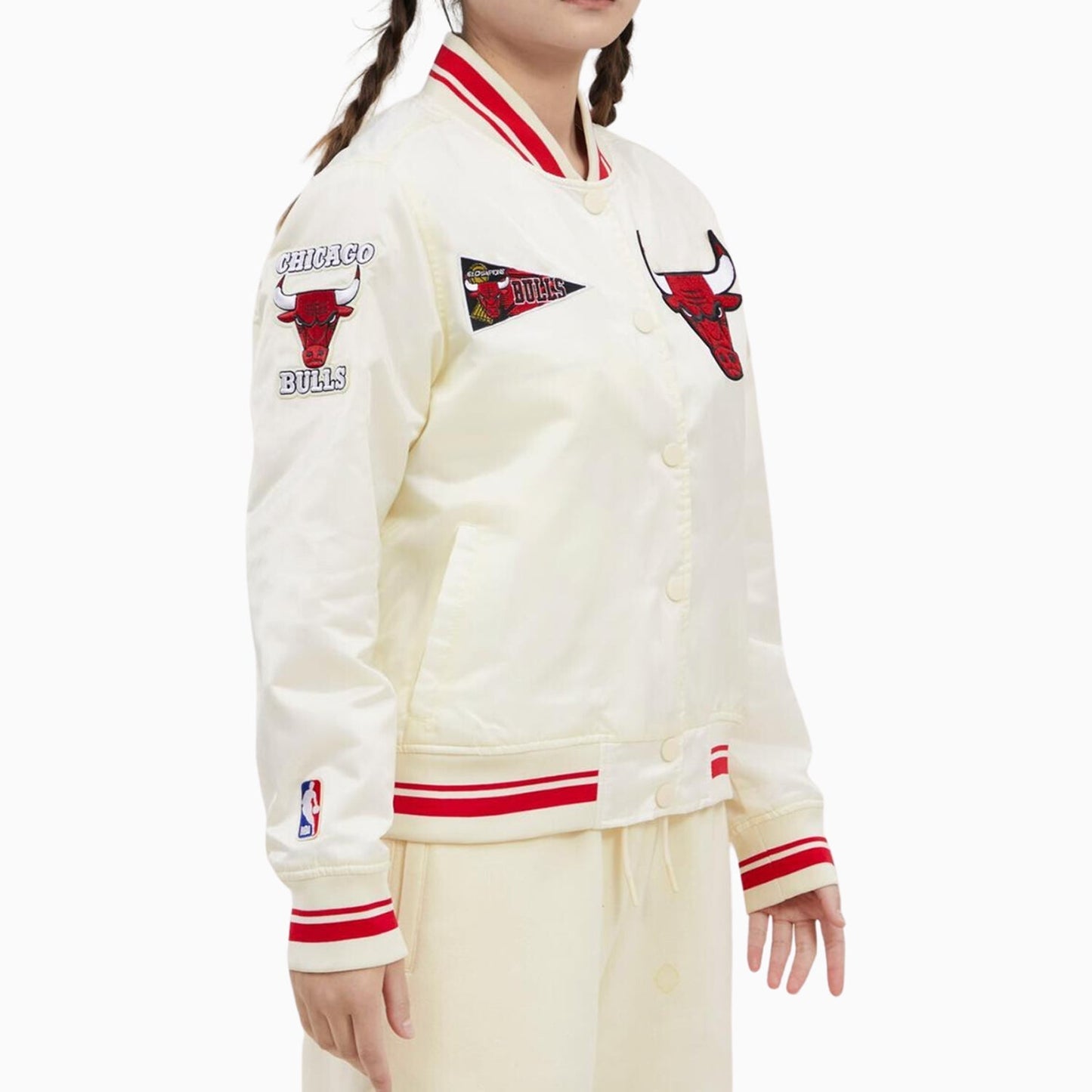 Women's Chicago Bulls NBA Retro Rib Satin Jacket