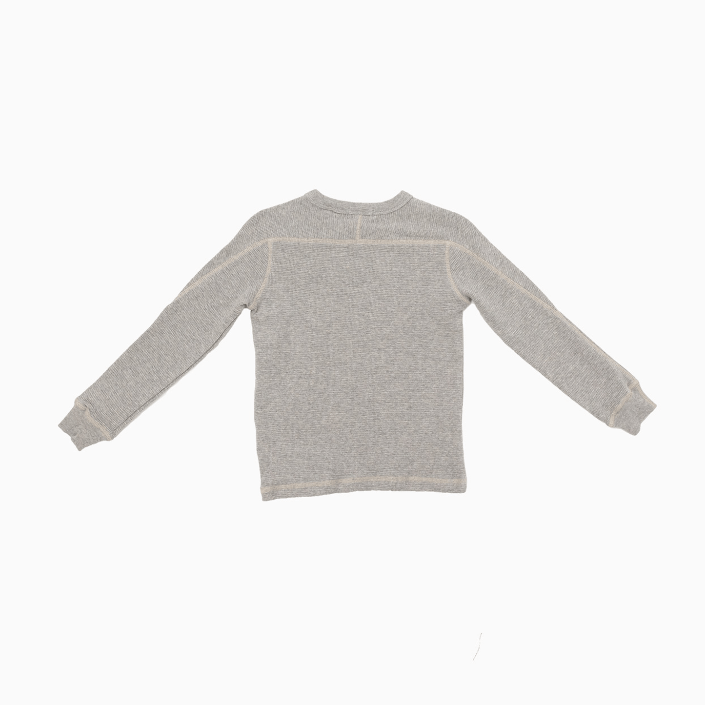 Kid's Waffle Knit Long Sleeve Crew Neck Shirt