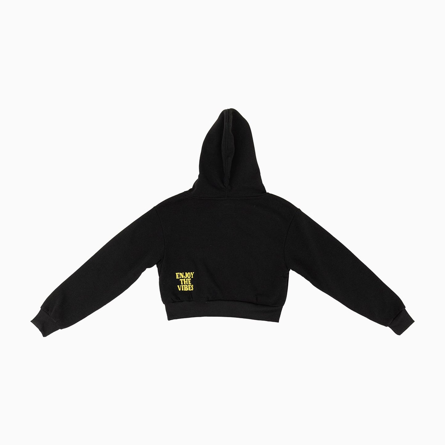 Women's Fleece Crop Graphic Pull Over Hoodie