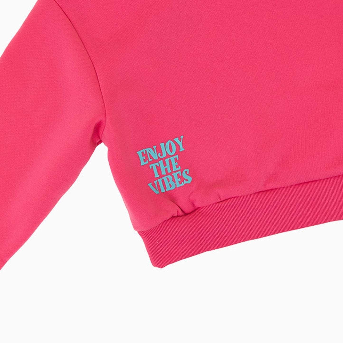 Women's Fleece Crop Graphic Pull Over Hoodie