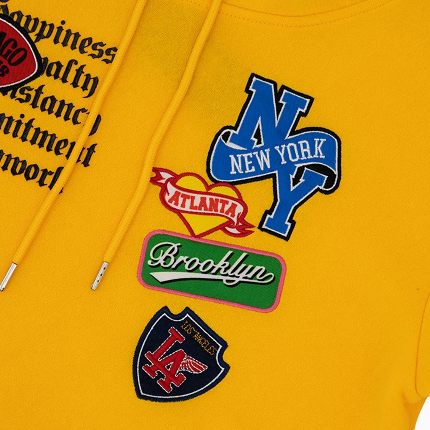 Women's Fleece Crop Graphic Pull Over Hoodie