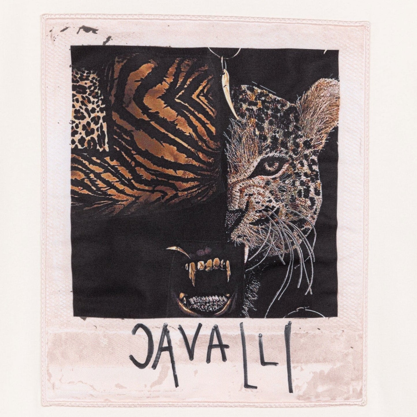 Kid's Animalier Photograph Print Applique T Shirt