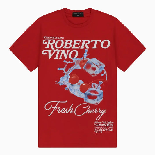 Men's Fresh Cherry Crew Neck T-Shirt