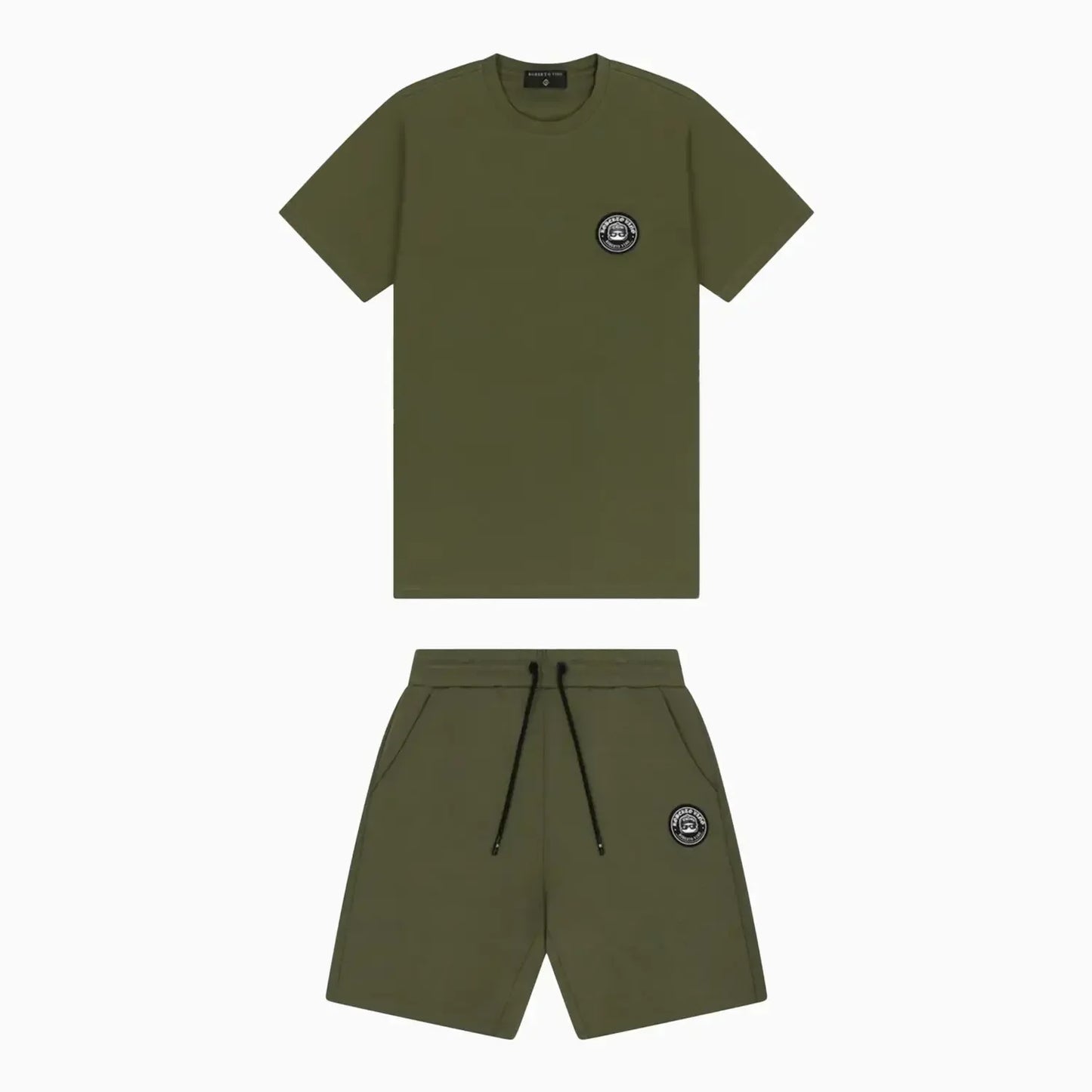 Men's Olive Green Logo Patch Co-Ord Set