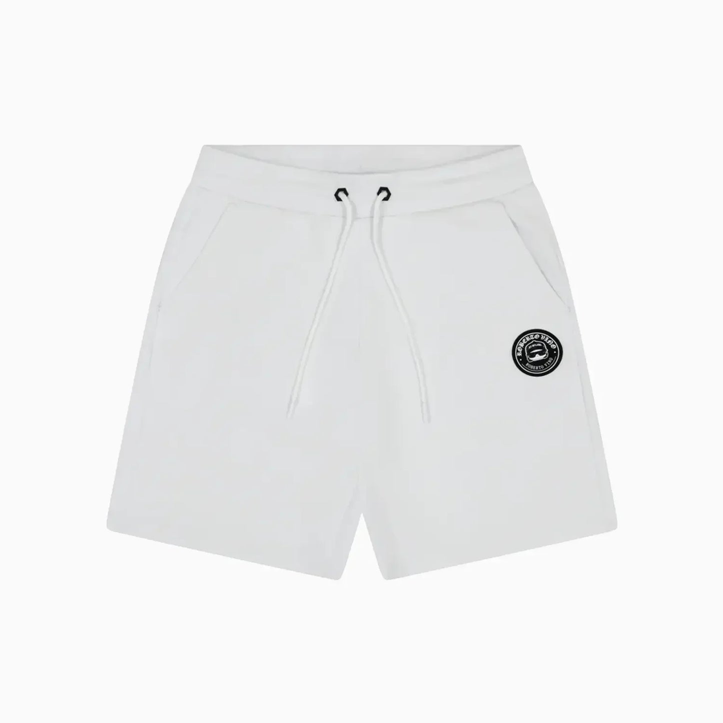 Men's White Minimal Logo Patch Co-Ord Set