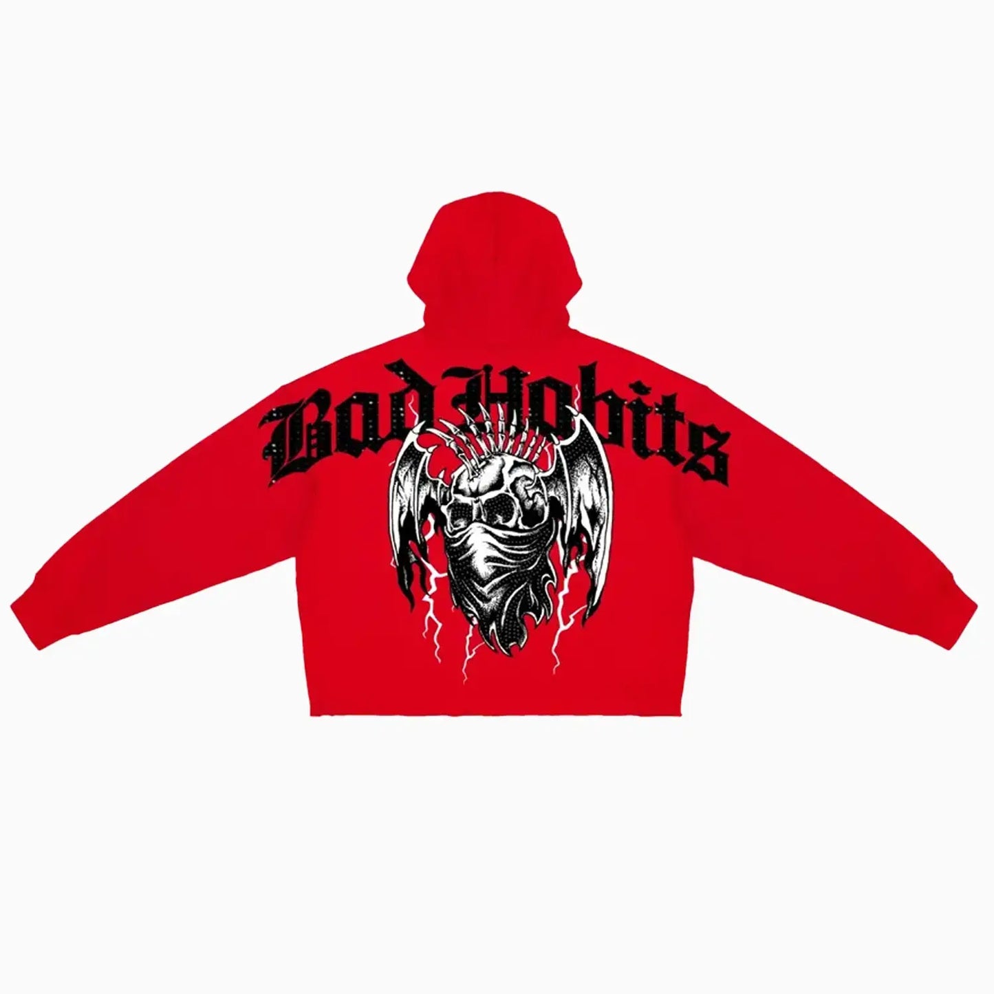 Men's Bad Habits Cropped Fleece Hoodie