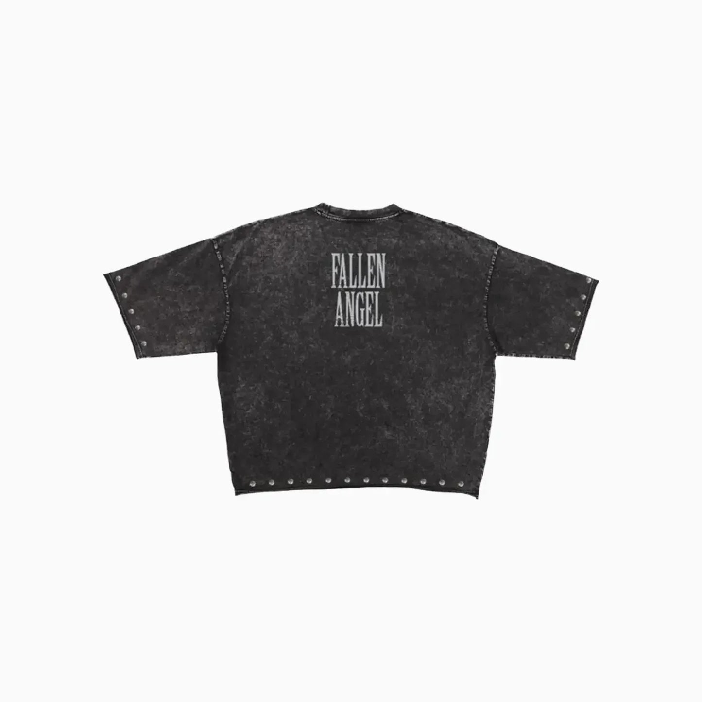 Men's Fallen Angel Enzyme Washed Studded Outfit