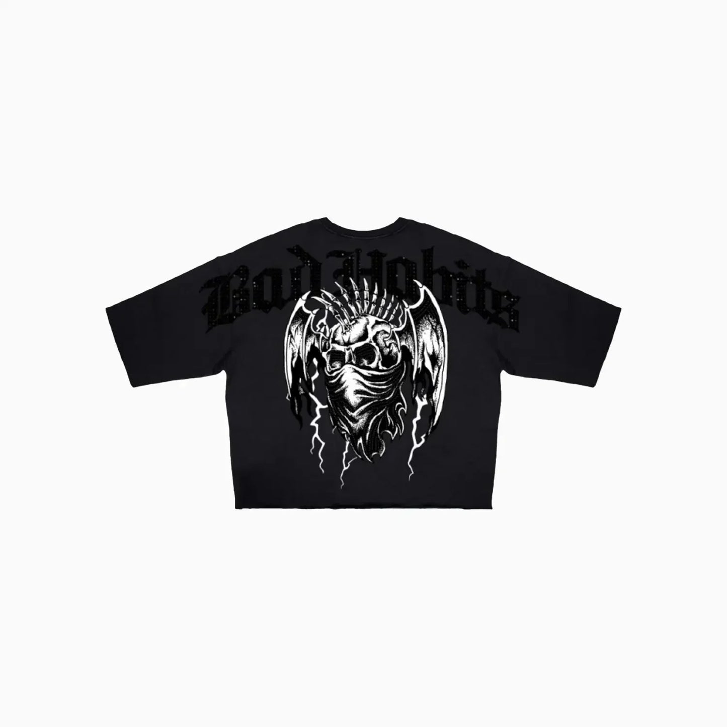 Men's Punk Bad Habits Rhinestones T-Shirt