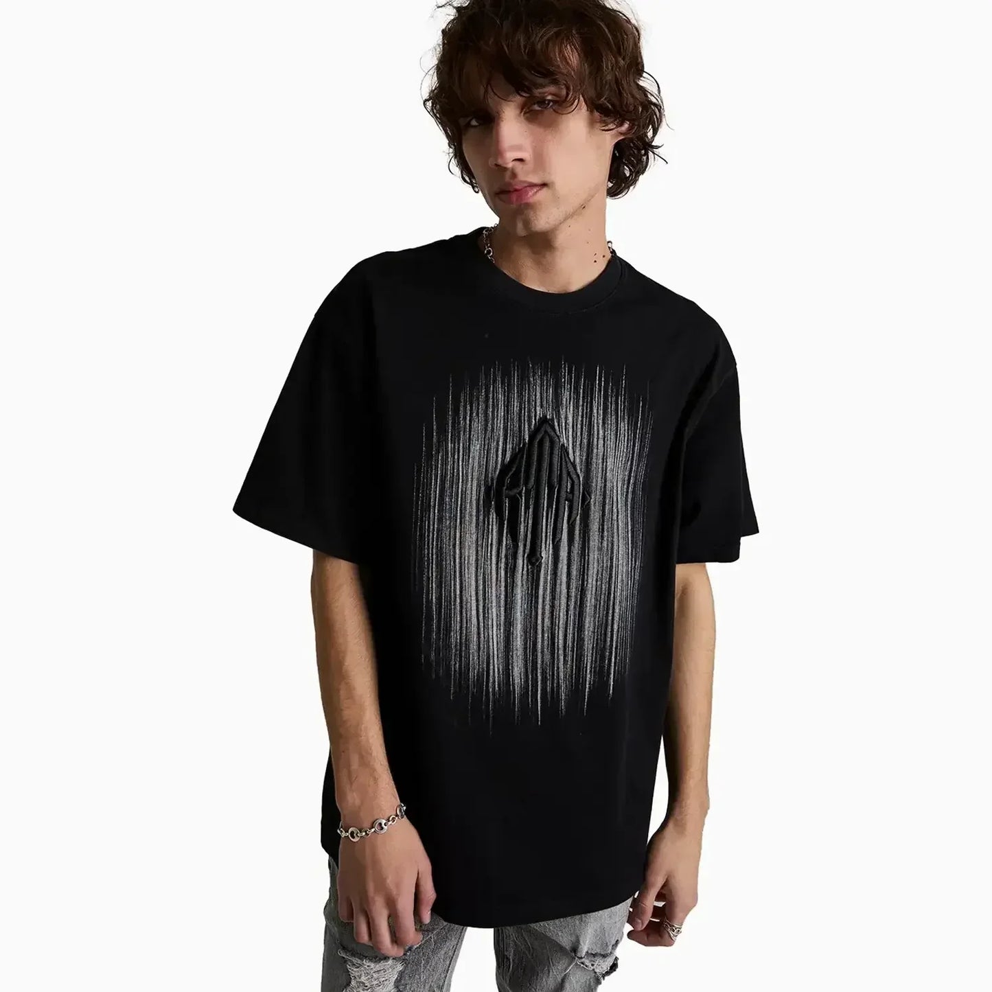 Men's Colin Etched Monogram Crew T-Shirt