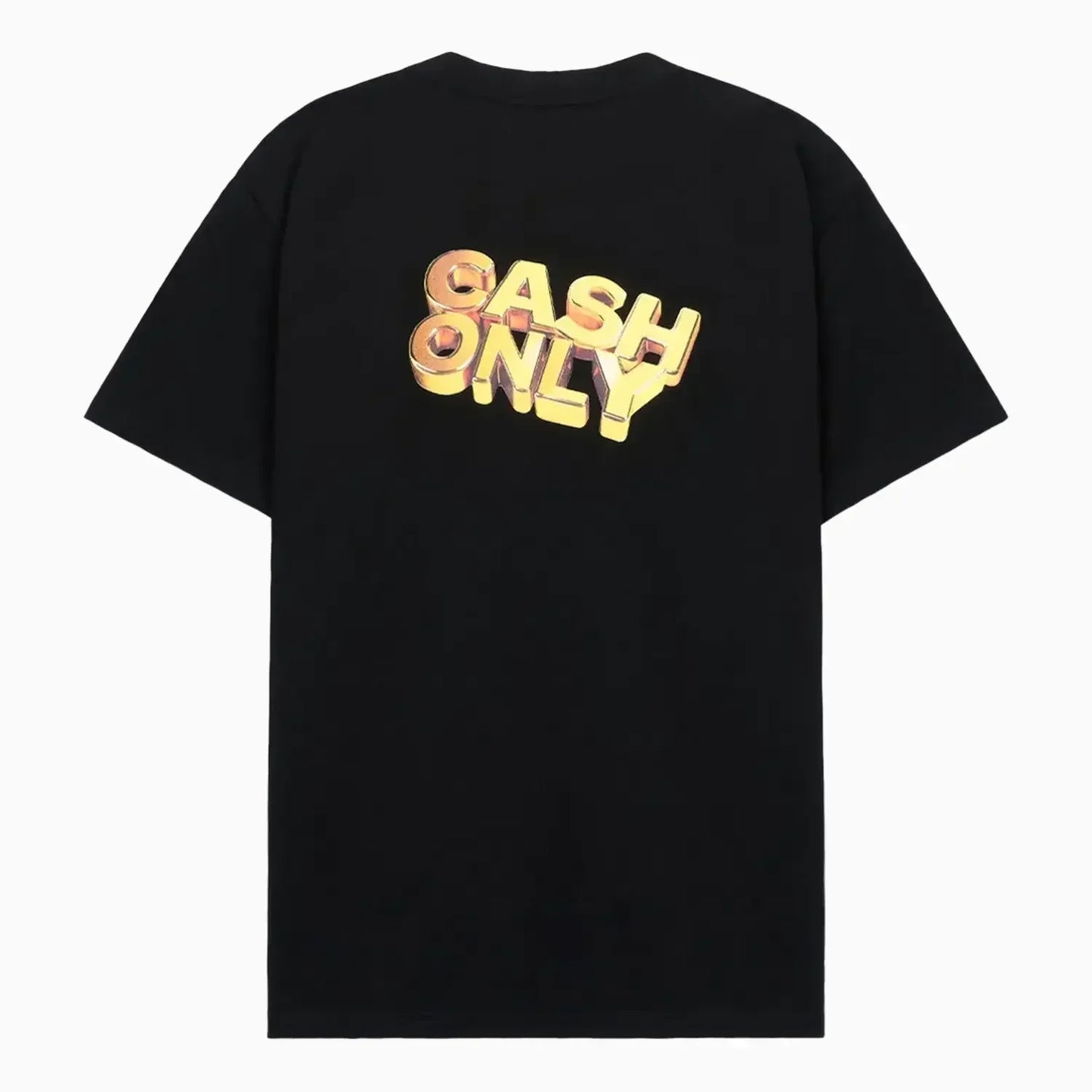 Men's Colin Oversized Black Cash Only T-Shirt